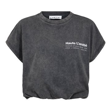 Haute L' Amitié - Noma Acid Ns Balloon Tee - Black Acid Wash